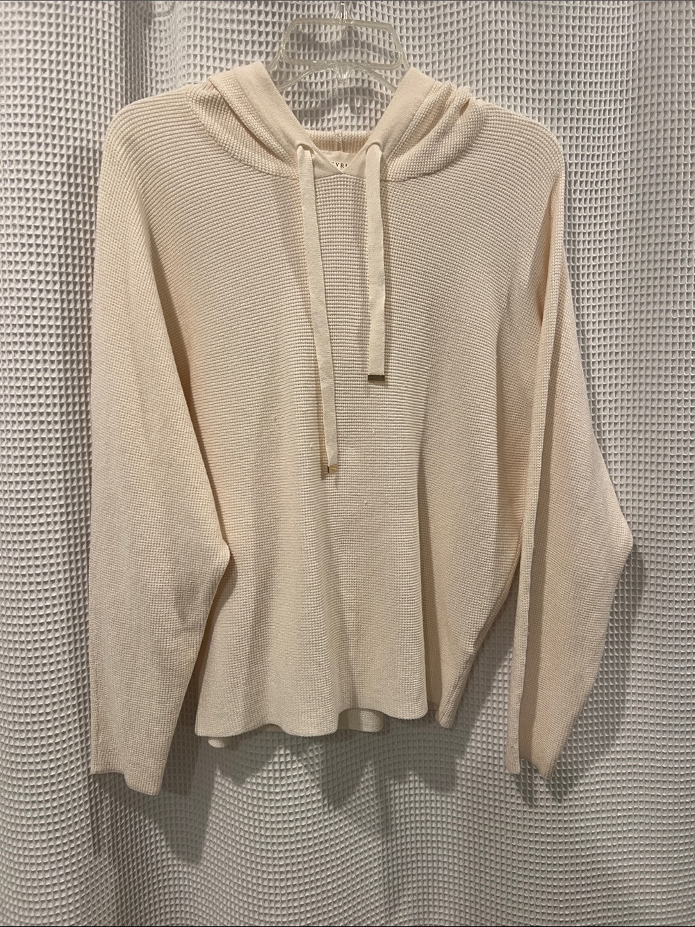 Cyrus Soft Cream Knit Pullover Hoodie